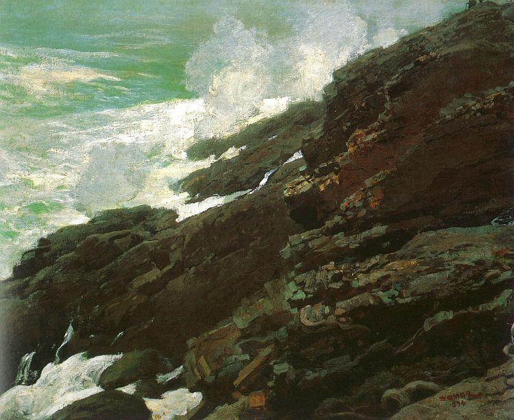 Winslow Homer High Cliff, Coast of Maine China oil painting art